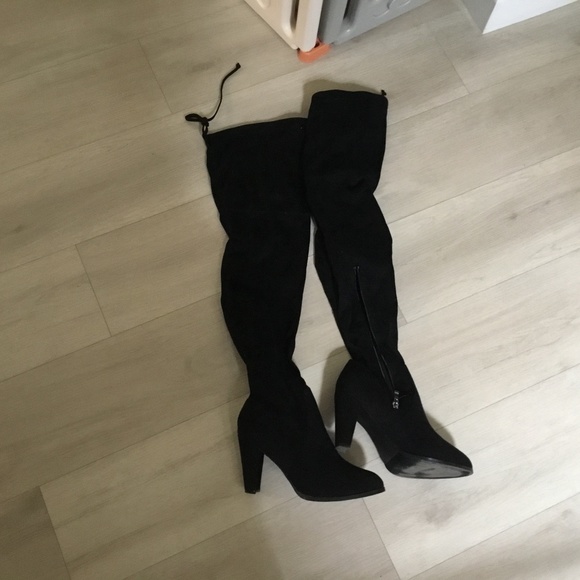 Catherine Malandrino Shoes - Catherine Malandrino, size 8.5, black thigh high boots